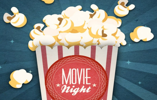 evento per bambini in inglese popcorn night